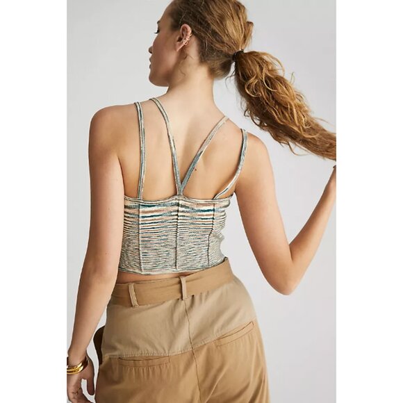 By Anthropologie The Reed Sweater Corset Top Size M - Picture 2 of 9